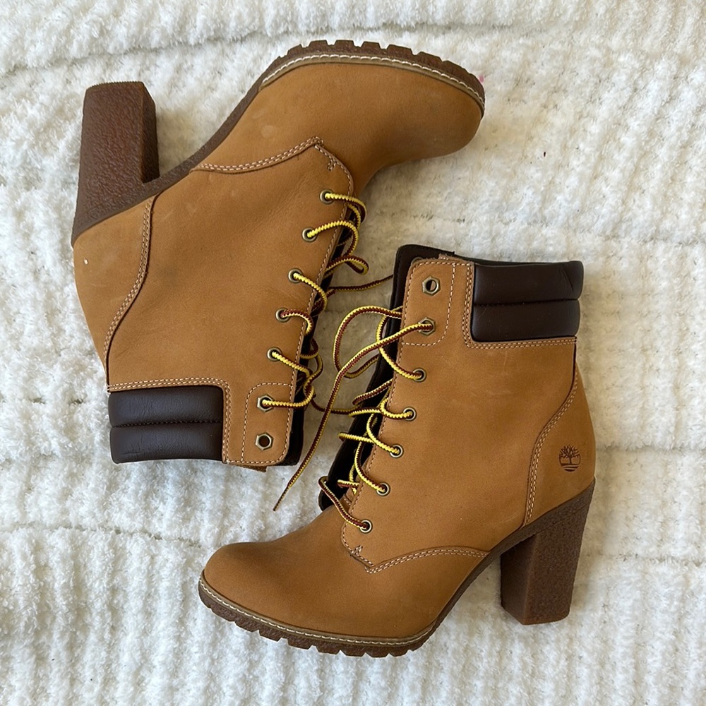 timberland heeled boots